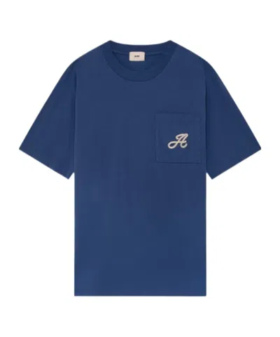 Autry Rope Embroidered T-shirt In Blue