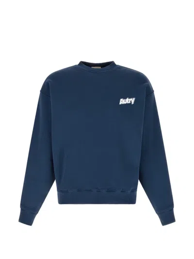 Autry Logo Print Embroidery Sweatshirt In Blue