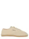 Autry Minimalist Lace-up Flat Shoes With Braided Detail
