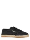 Autry Low Top Denim Espadrilles Sneakers In Black
