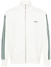 Autry Logo-patch Zip-up Sweatshirt In White