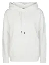 Autry Logo-embellished Cotton Hoodie With Adjustable Hood In White