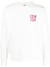 Autry Printed Cotton Sweatshirt In White