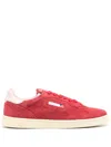 Autry Medalist Suede Low-top Sneakers In Red