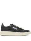 Autry Glitter Finish Low-top Sneakers In Black