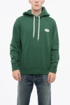 Autry Fleeced Cotton Hoodie With Printed Logo In Green