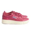Autry Fuchsia Leather Di Capra Sneaker In Fuchsia