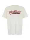 Autry White Cotton  X Maison Kitsunã© T-shirt In White