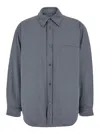 Autry Grey Jacket With Patch Pocket In Grey