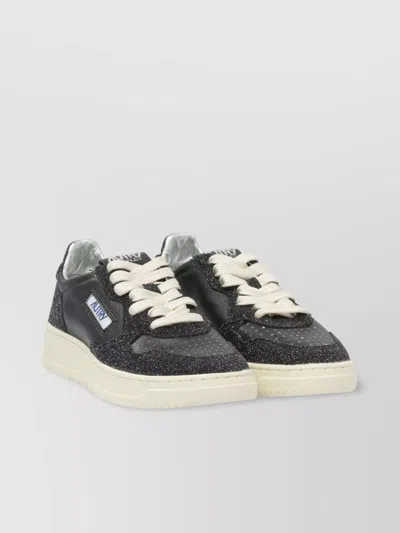 AUTRY GLITTER FINISH LOW-TOP SNEAKERS