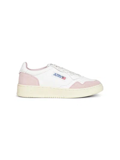 Autry Goatskin And Suede Medalist Low Sneakers