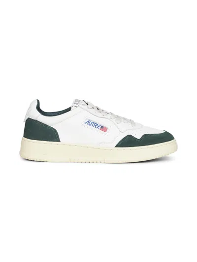 Autry Goatskin And Suede Medalist Low Sneakers