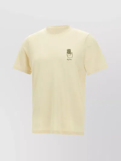 Autry Graphic Print Crew Neck T-shirt In White