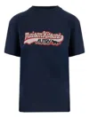 Autry X Maison Kitsune Cotton T-shirt In Blue