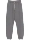 Shop Autry Gray Cotton Sweatpants With Logo Embroidery In Grey
