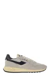 Autry Gray Suede And Nylon Reelwind Low Sneakers And Space In Gray