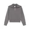 Autry Gray Cotton Sweatshirt With Zip