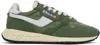 Autry Reelwind Sneakers In Green Suede And Fabric In Green