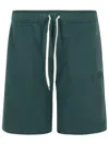 Autry Bermuda Shorts Elastic Waistband In Green
