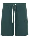 Autry Bermuda Shorts Elastic Waistband In Green