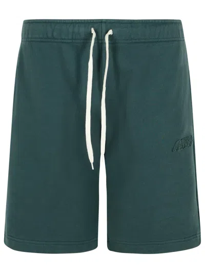 Autry Bermuda Shorts Elastic Waistband In Green