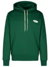 Shop Autry Green Cotton Hoodie