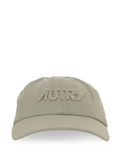Autry Green Cotton Logo Embroidery Hat