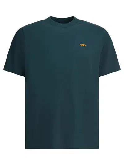 Autry Green Cotton T-shirt In Blue