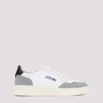 Autry Grey Black Medalist Goat Suede Leather Sneakers