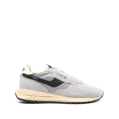 Autry Grey Color Block Reelwind Sneakers In Gray