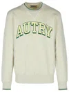 Autry Grey Crewneck Sweatshirt With Logo Print In Grey