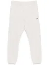 Autry Grey Cotton Sweatpants With Black Logo In Grey
