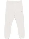 Autry Grey Cotton Sweatpants With Black Logo In Grey