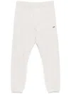 Autry Grey Cotton Sweatpants With Black Logo In Neutral