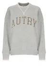 Autry Grey Cotton Sweatshirt In Gray