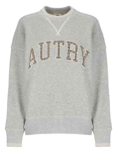 AUTRY GREY COTTON SWEATSHIRT