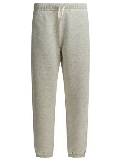 Autry Grey Cotton Trousers In Gray