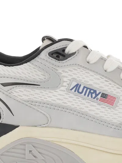 Autry Leather Hyperway Low Sneakers In Multi