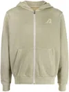 Autry Super Vintage Zip Hoodie In Grey