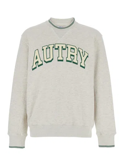 AUTRY GREY LOGO CREWNECK PULLOVER