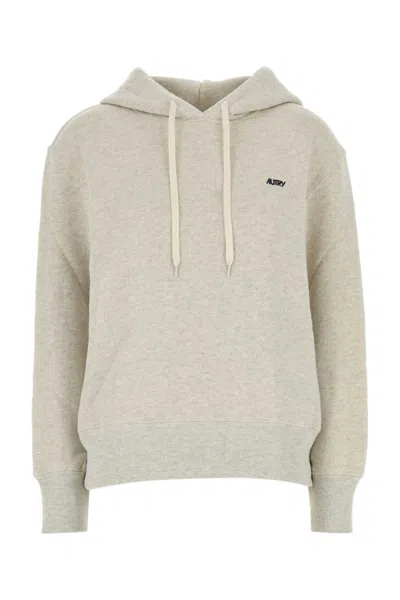 AUTRY GREY LOGOED HOODIE