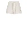 Autry Cotton Women Shorts Elastic Waist In Grey