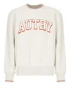 Autry Grey Cotton Blend Sweatshirt With Graphic Print In Neutrals