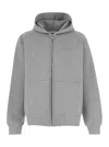 Autry Grey Hoodie With Tonal Logo Embroidery In Grey