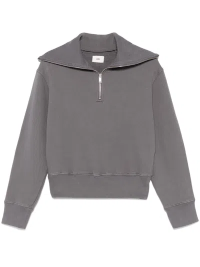 AUTRY GREY ZIP-UP SWEATSHIRT