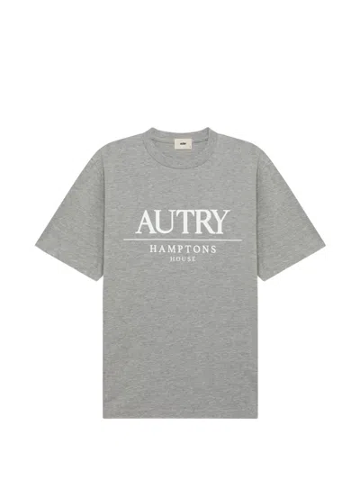 Autry Hamptons House Crewneck T-shirt In Gray