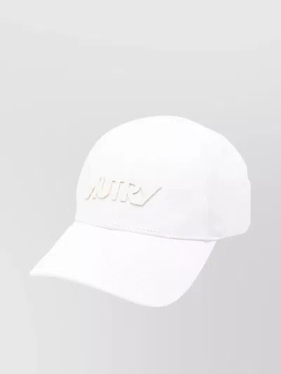 Autry Hat Casual Curved Brim In White