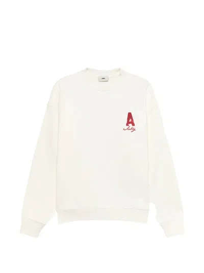 Autry Heritage Sweatshirt With Washed Effect In White