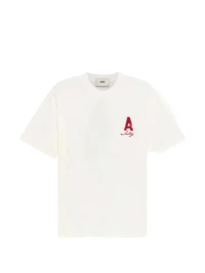 Autry Heritage T-shirt With A Washed Effect In White