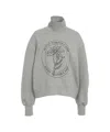 Autry High Neck Sweatshirt In Gray